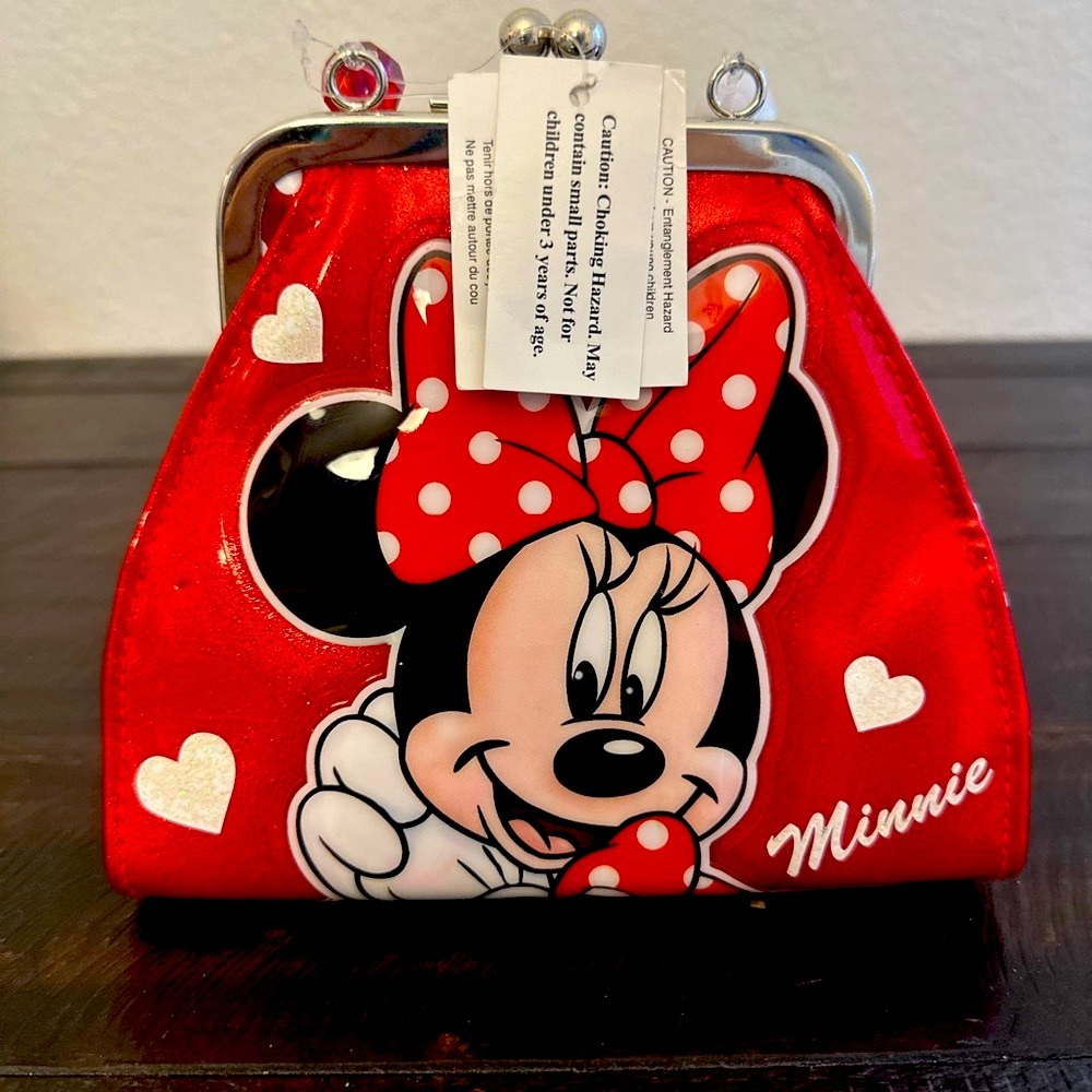 Disney Minnie Mouse Cute Vintage Beaded Strap Purse!
